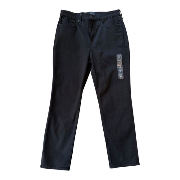 NEW J. Crew Women’s Size 8 (29) Black Essential straight jean in all-day stretch - Picture 2 of 7